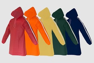 Imperméable léger réutilisable coupe-vent respirant pour filles pour le camping - Rouge - Product Image 3