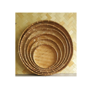 ตะกร้าไม้ไผ่สานสำหรับครัวเรือน, ตะกร้าหวายและหวายจาก99GD เวียดนาม/เส้นผ่าศูนย์กลาง30ซม. ทำด้วยมือ - Product Image 1