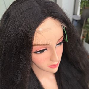 Peluca con Cierre de Encaje de Alta Calidad, Cabello Súper Doble, Textura Yaki Lisa, Color Natural, Pelucas de Cabello Humano Vietnamita - Product Image 4