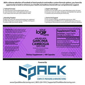 Proveedor profesional que vende cápsulas de Garcinia Cambogia de suplemento dietético orgánico puro de la mejor calidad 100% del fabricante de EE. UU. - Product Image 4