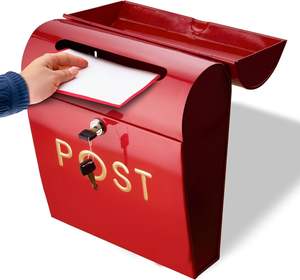 Boîte aux lettres moderne en métal avec revêtement en poudre antirouille, structure de réception postale robuste, utilitaire d'entrée de maison, placement organisé des courriers - Product Image 6