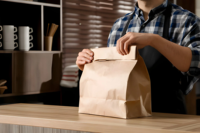 Machine automatique de fabrication de sacs en papier à fond carré, moteur PLC, unité d'impression flexo, équipement pour sacs d'épicerie en kraft, largeur 80-550 mm