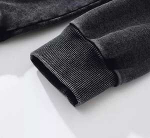 Sudadera con Capucha Extra Grande y Elegante para Hombre Cotom, Estilo Unisex, Lavado Ácido, Estampado y Bordado, Cierre de Cremallera, Estilo Urbano para Otoño - Product Image 6