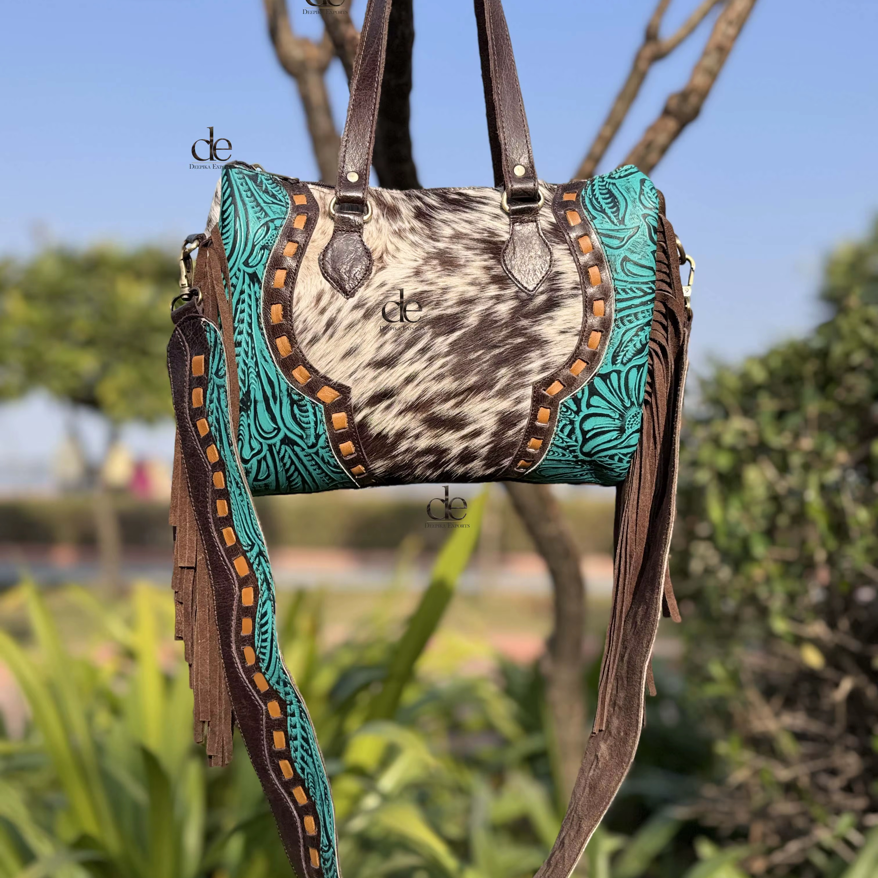 Fringe Bag - 2025 New Bohemian Style Canvas & Leather