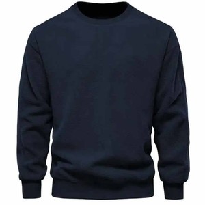 เสื้อสเวตเตอร์คอกลมสำหรับผู้ชายดีไซน์ระดับท็อปหลากสีสำหรับฤดูหนาว - Product Image 4