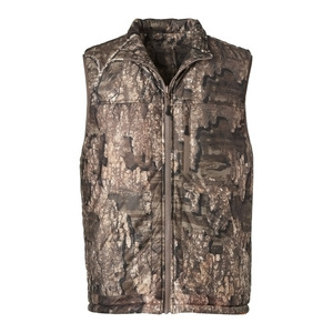 Gilet vert Camo Orange double face personnalisé pour la chasse gilets de chasse durables Woodland Camo Design - Product Image 3