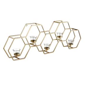 Vela votiva de alambre de cobre para decoración interior, soporte de luz en T de cristal de alta calidad, decoración de color fresco, diseño de temática nocturna - Product Image 3