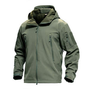 Nouvelle veste softshell en toile réversible écologique au design personnalisé pour homme, imperméable, séchage rapide avec capuche, hiver 2026 - Product Image 1