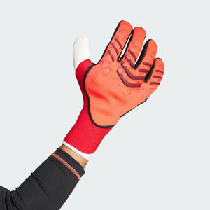 Professional Soccer Goalkeeper <b>Gloves</b> for Football Breathable <b>Gloves</b> <b>Red</b> Pink Colour Unisex Customized Logo Finger Packing - Product Image 3