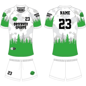 OEM de alta calidad de impresión por sublimación Rugby fútbol nacional Jersey personalizado nombre del equipo ropa deportiva uniforme - Product Image 5