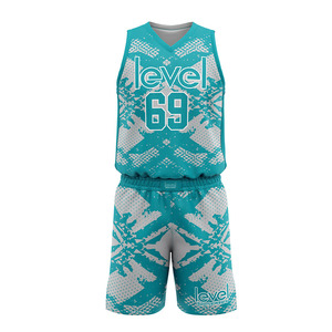 Tenue de basketball sans manches, dernier style, nouveau design, respirante, grandes tailles, coupe confortable, 100% polyester, séchage rapide - Product Image 1