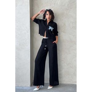 Pantalones Plisados al por Mayor - Color Borgoña - Product Image 1