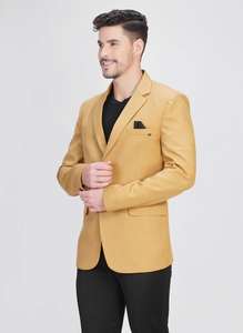 Blazer de style court pour homme, personnalisable, de qualité export, pour les réunions d'entreprise, disponible à la qualité et au prix d'exportation - Product Image 4