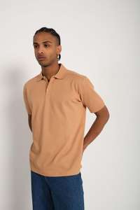 เสื้อโปโลแขนสั้น100% สีกรมท่าสำหรับผู้ชายเสื้อคลาสสิกระบายอากาศกระชับกล้ามเนื้อมีสไตล์ลำลองแนวธุรกิจแบบถัก - Product Image 3