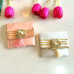 Sac d'enveloppe de mariage indien Shagun, sac d'argent, faveur de retour, Thanksgiving, cadeau Haldi Mehendi pour invité, étuis, sacs de poche - Product Image 1