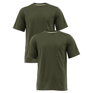 เสื้อยืดแขนสั้นผู้ชายสุดหรูคอกลมมีกระเป๋าด้านหน้าเสื้อถักระบายอากาศได้ดีจากโรงงานโดยตรงขนาดใหญ่พิเศษ - Product Image 1