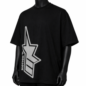 Camiseta gráfica extragrande OEM personalizada para hombre, de algodón de alta calidad, estilo urbano negro, corte holgado, camiseta al por mayor para hombre - Product Image 5