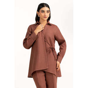 Ensemble coordonné en jute teintée IPST-55108, tenue d'été 2 pièces, tailles XS à 3XL, comprenant un short - Product Image 4