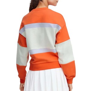 เสื้อสเวตเตอร์คอกลมปักสีบล็อกผ้าคอตตอนผ้าคอตตอนสำหรับฤดูหนาว - Product Image 2