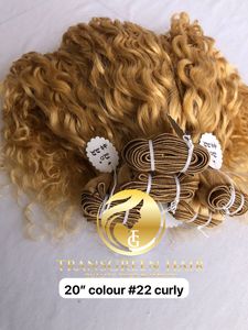 La mejor calidad #22 Color crudo rizado paquete al por mayor crudo templo indio directo de la máquina de la India vendedores de cabello humano de trama Doble - Product Image 4