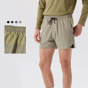 เสื้อกีฬาผ้าทอสองชั้นของผู้ชายซับในกันแสงสะท้อนแห้งเร็วระบายอากาศได้ดี2-in-1สำหรับฝึกซ้อมฟิตเนส shortsdp จัดส่ง - Product Image 1