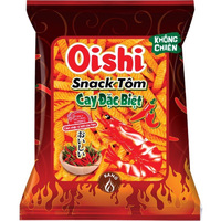 Meilleure vente en gros sacs de crevettes chaudes spéciales Oishi Snack 14g x 100 à prix compétitif snacks exotiques