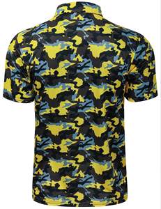 เสื้อยืดกีฬาทรงสลิมฟิตสำหรับโปโลเสื้อยืดผลิตจากผ้าฝ้ายโพลีเอสเตอร์พิมพ์ลายสำหรับผู้ชาย - Product Image 2