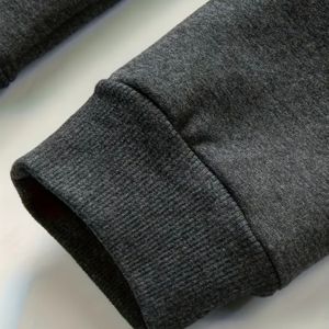 Logo personnalisé gaufrage capuche sweat sweat à capuche sweat goutte épaule Streetwear personnalisé coton guirlande bouffante impression noir - Product Image 5