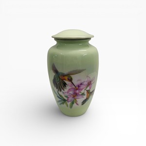 Urna Funeraria de Mariposa Morada Lavanda con Detalles Plateados y Patrón de Escamas Hecho a Mano para un Tributo Conmemorativo Tranquilo - Product Image 4