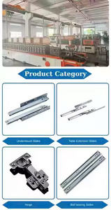 Aodeli Glissières de tiroir à extension complète en acier inoxydable Roulements à billes pour armoires et meubles de cuisine modernes - Product Image 2