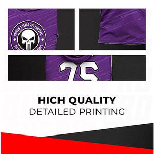 Maglia da Calcio 7v7 Abbigliamento Sportivo con Cappuccio Personalizzazione Sublimata per Flag Football Nome e Numero Personalizzati Abbigliamento Sportivo Leggero Aziendale - Product Image 5