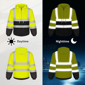 Wholesale High <b>Vis</b> 100% Polyester Fabric Construction <b>Hi</b> <b>Vis</b> <b>Hoodie</b> Best Price Safety Vest High Visibility <b>Hi</b> <b>Vis</b> <b>Hoodie</b> - Product Image 3