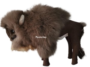 <b>Fur</b> Baby Alpaca Bison Toy Ppunchay Peru Soft, nice and cute - Product Image 2