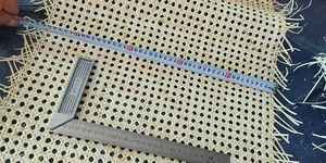 Rouleau de sangle de canne naturelle de qualité supérieure 45cm/50cm/60cm/70cm/90cm tissage hexagone sangle de canne en rotin naturel-Caryln 0084935825297 - Product Image 5