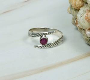 Best Selling 925 Sterling <b>Silver</b> <b>Statement</b> <b>Ring</b> Red Ruby Gemstone Handmade Classic Style Weddings Engagements Parties Round Cut - Product Image 1