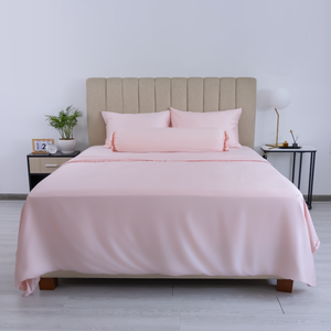 Wholesale 100% Silk Tencel 3-Piece <b>Queen</b> <b>Size</b> Bedsheet Set Cooling Breathable Quality Simple Woven Fitted Home Wedding <b>Bedding</b> - Product Image 5
