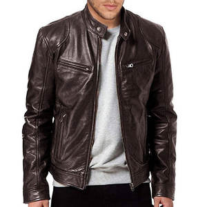 Logo sur mesure très confortable, votre propre conception, manteaux d'extérieur en cuir pour hommes avec veste d'hiver, veste de mode pour hommes - Product Image 5