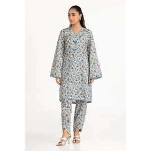 Conjunto Casual para Mujer IUSTTS-2124, Primavera/Verano, Estampado, 2 Piezas, con Top sin Cuello y Pantalones Cortos, para Uso Diario - Product Image 2