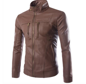 Veste en cuir pour hommes automne hiver meilleure qualité veste en cuir pour hommes veste en cuir véritable pour hommes - Product Image 6