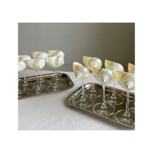 Verres coquillage Vietnam tasse en verre encastrée en coquillage naturel pour la décoration de la maison côtière et les accessoires de table du Vietnam - Product Image 2