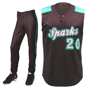 Uniforme de Béisbol Unisex al Por Mayor, Más Vendido, con Logotipo Personalizado, Nombre del Equipo, 100% Poliéster y Algodón, Manga Corta, Absorbe la Humedad - Product Image 3