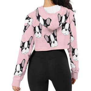 Haut court à capuche décontracté, durable et confortable, coupe ajustée, respirant, avec logo frontal, idéal pour l'hiver - Product Image 3