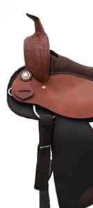 อานม้าสไตล์ตะวันตกแบบสั่งทำพิเศษคุณภาพพรีเมียม พร้อมโครงไม้สำหรับม้า หนังคุณภาพสูง ผลิตในอินเดีย - Product Image 3