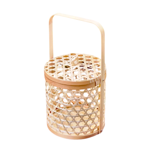 ตะกร้าสานธรรมชาติอเนกประสงค์เหมาะสำหรับการจัดเก็บการนำเสนอของขวัญและของตกแต่งบ้านแบบชนบท - Product Image 1