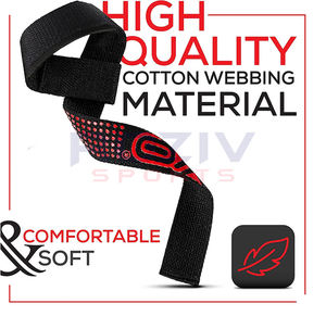 Sangles de levage personnalisées en néoprène de qualité supérieure, légères, écologiques, pour l'entraînement de musculation, la force de préhension - Product Image 6