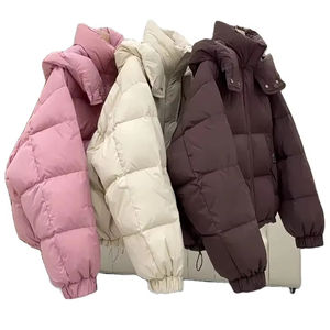 Femmes Nouvelle veste d'hiver coréenne Manteau ample en duvet Oversize Capuche Chaud Doux Coton Puffer Snow Wear Jackets - Product Image 1