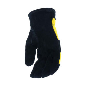 Guantes DE TRABAJO antiimpacto de doble palma Venta al por mayor Guantes de trabajo de tendencia de calidad superior de protección de manos de cuero dividido de vaca - Product Image 4