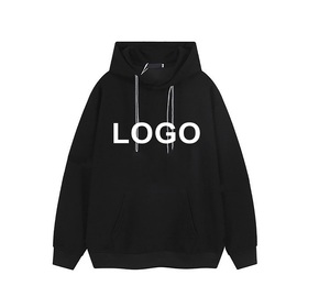 2025 estilo básico algodón mezclado diseño personalizado sudaderas con capucha para hombres precio al por mayor bordado impreso sudaderas con capucha Streetwear sudaderas con capucha - Product Image 2