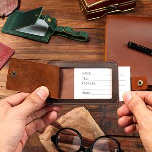 Venta directa de fábrica, equipaje, etiqueta de equipaje de cuero suave, logotipo personalizado de alta calidad, etiqueta de equipaje de viaje de Pu, 2017 - Product Image 3