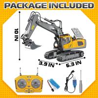 Jouet d'excavatrice télécommandée, excavatrices RC, pelle hydraulique, jouets de construction, cadeau de Noël pour enfants